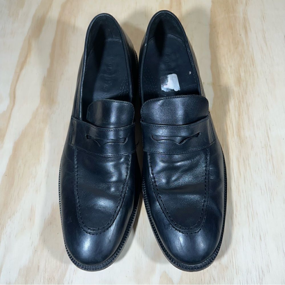 Cole Haan Nike Air Black Leather Loafers Men’s Size 11.5 - Picture 2 of 7
